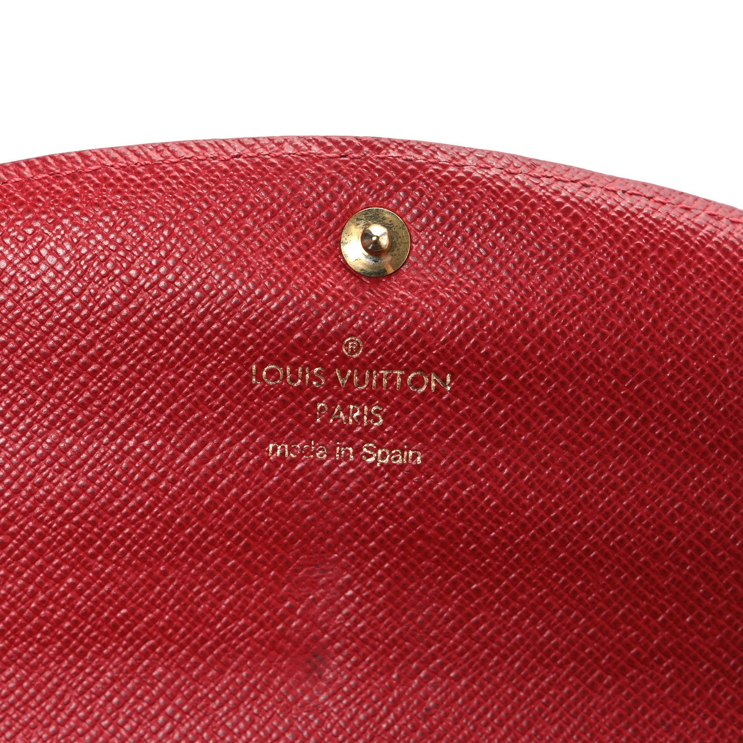 Louis Vuitton Monogram Emilie Wallet Red
