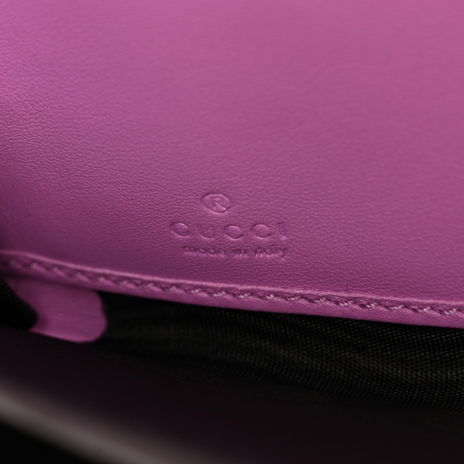 Gucci Calfskin Matelasse GG Marmont Zip Around Wallet Pink