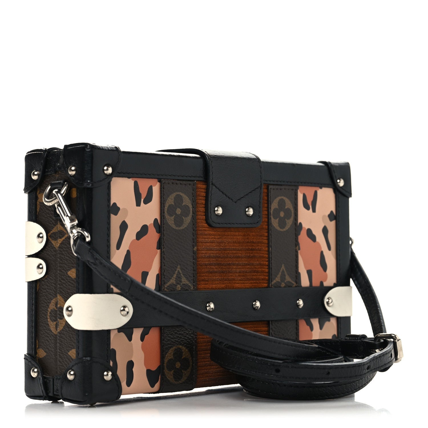 Louis Vuitton Monogram Leopard Corduroy Petite Malle