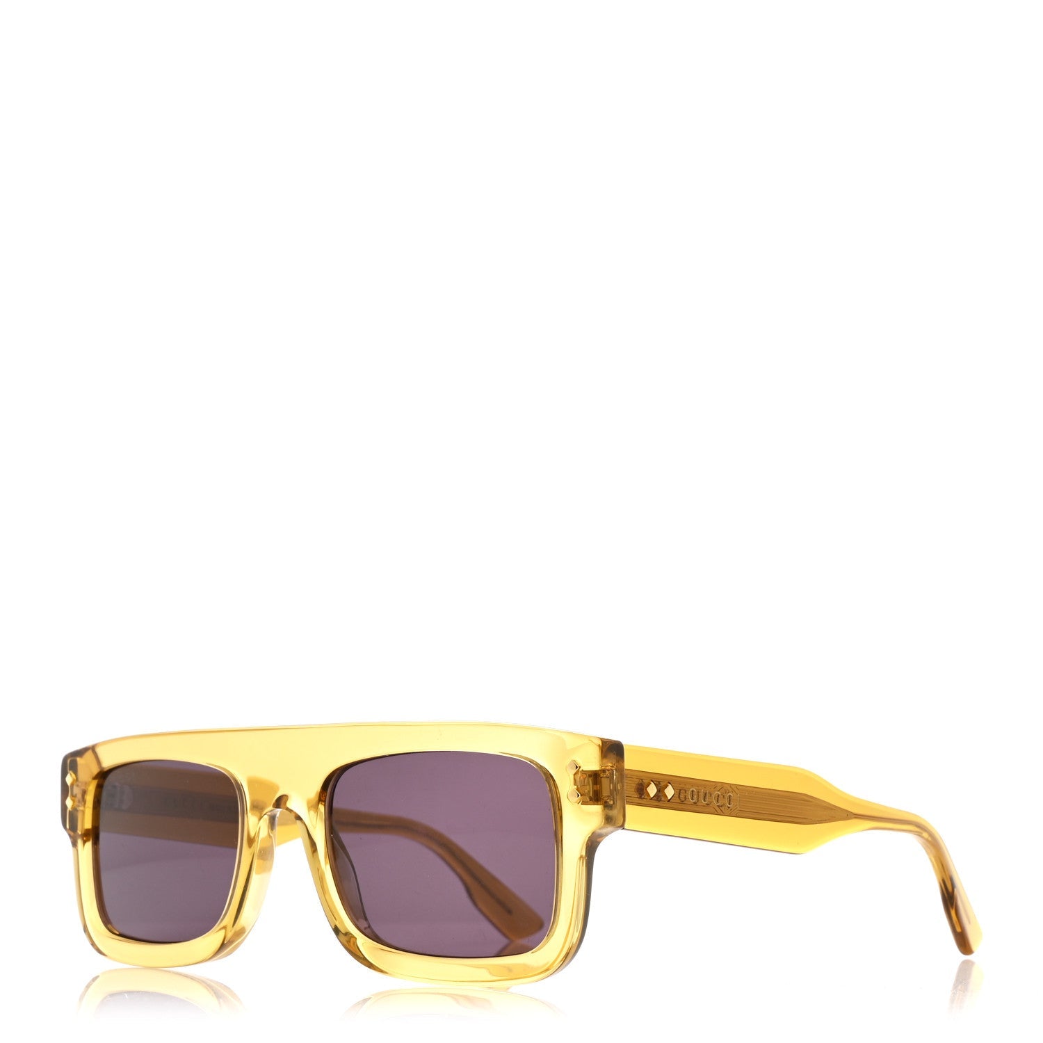 Gucci Acetate Square Frame Sunglasses GG1085S Yelllow