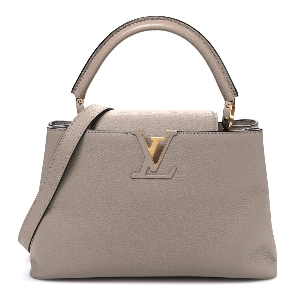 Louis Vuitton Taurillon Capucines PM Galet