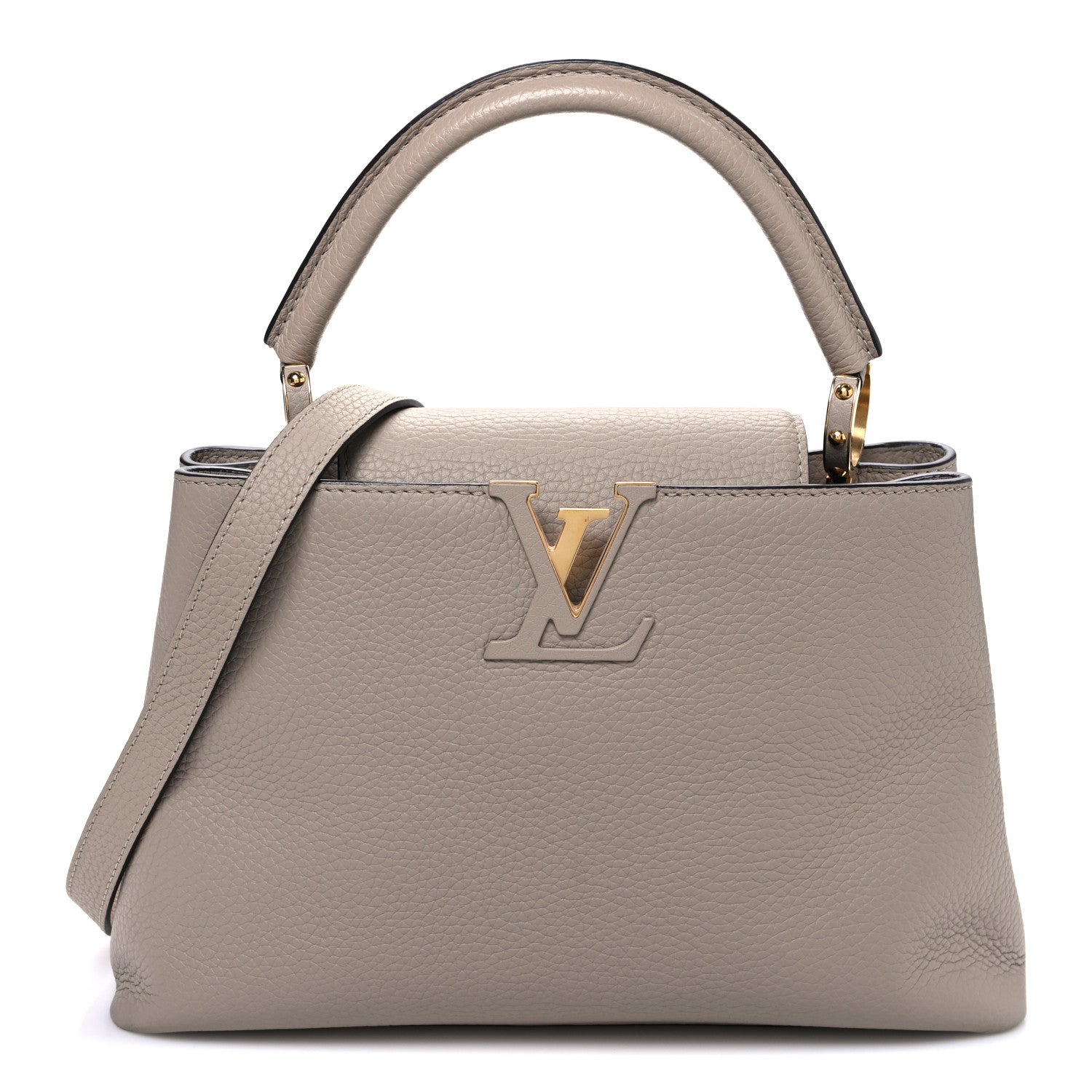 Louis Vuitton Taurillon Capucines PM Galet