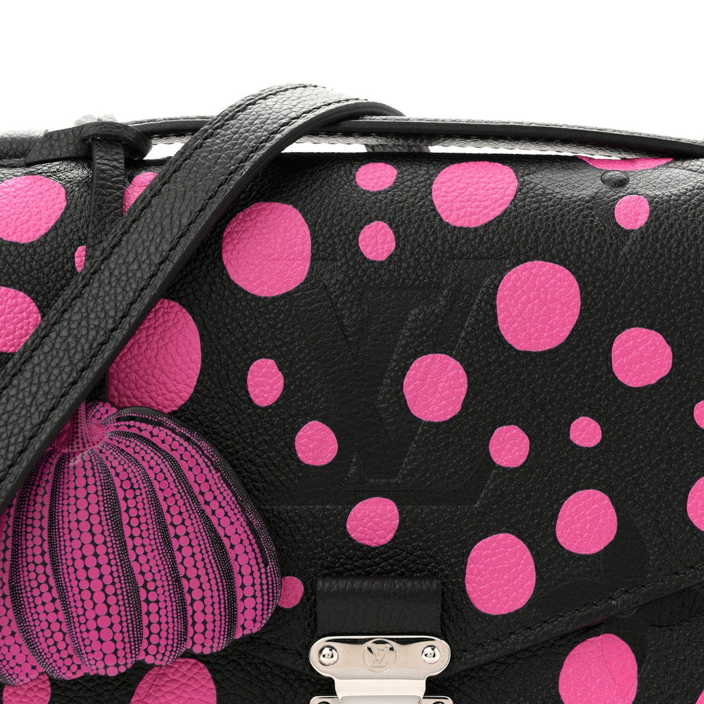 Louis Vuitton LV x YK Empreinte Monogram Giant Pochette Metis Black Fuchsia