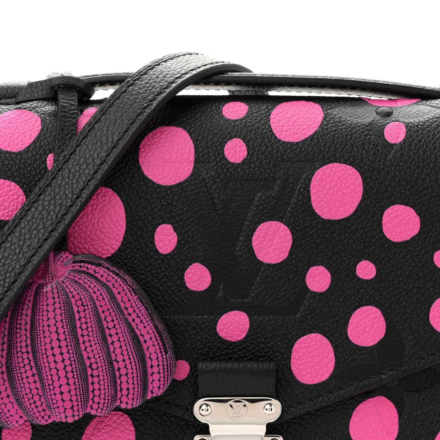 Louis Vuitton LV x YK Empreinte Monogram Giant Pochette Metis Black Fuchsia