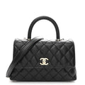 Chanel Caviar Quilted Mini Coco Handle Flap Black