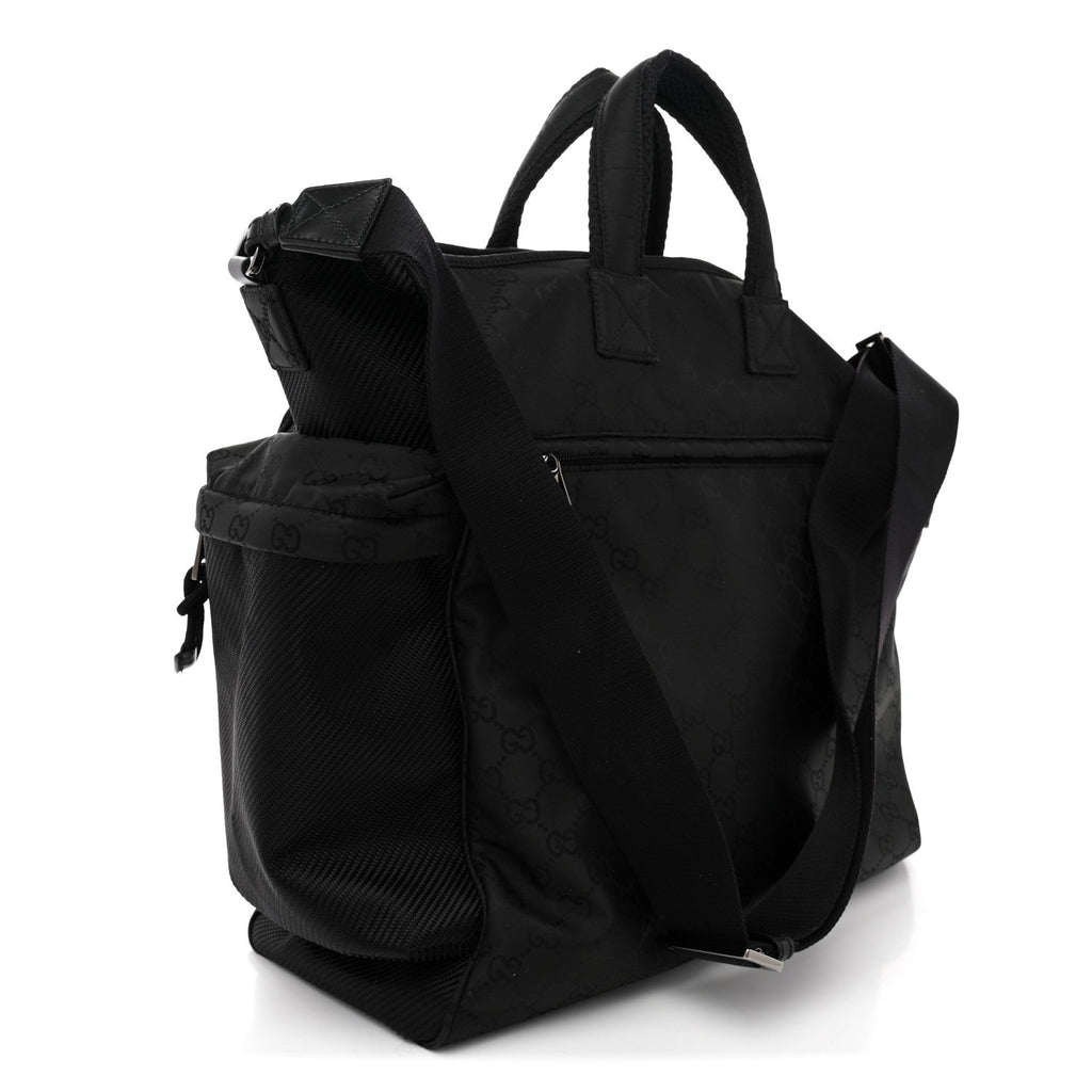 Gucci Nylon Large Nexus Tote Black