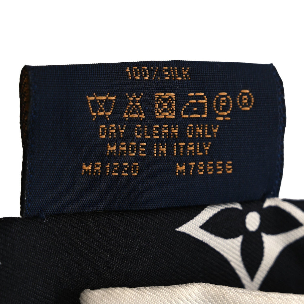 Louis Vuitton Silk Monogram Confidential Bandeau Black