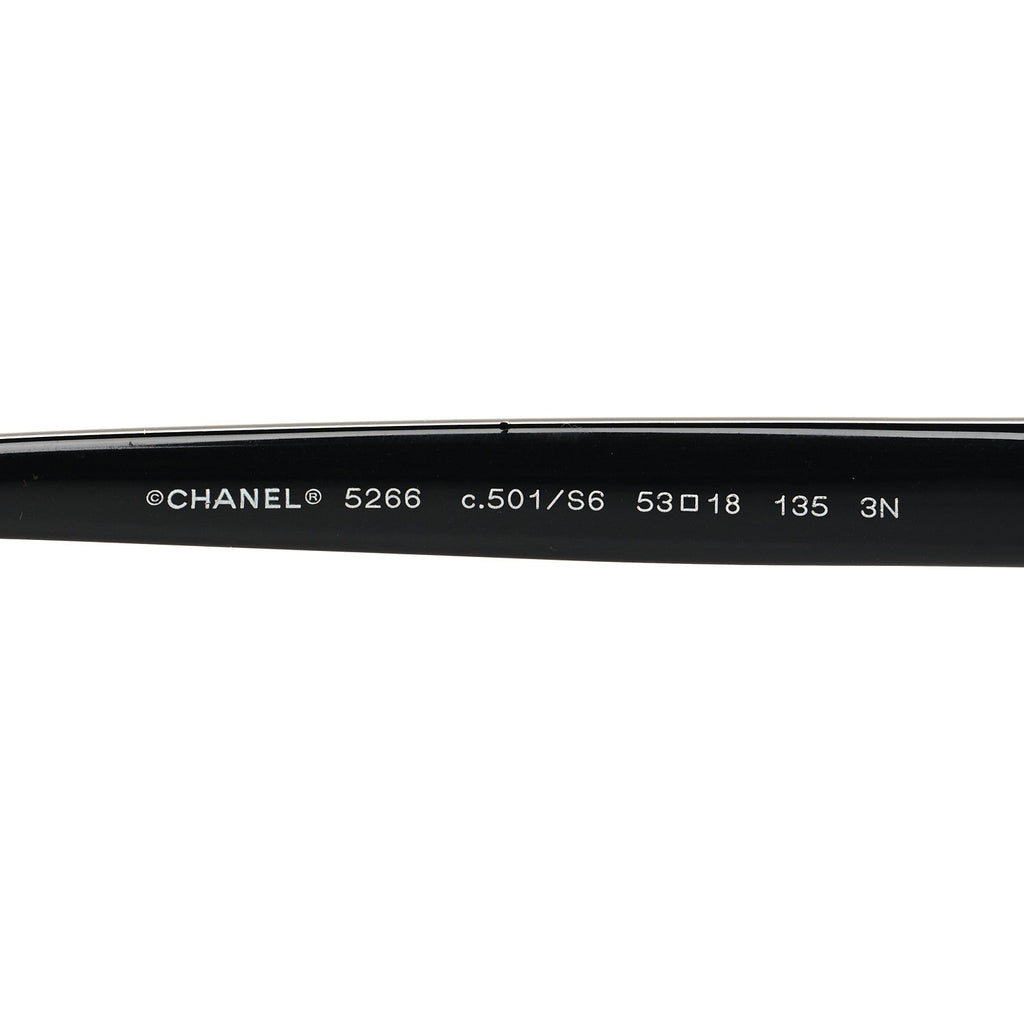 Acetate CC Square Sunglasses 5266 Black