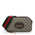 Gucci GG Supreme Monogram Web Neo Vintage Shoulder Bag Beige New Acero Crop