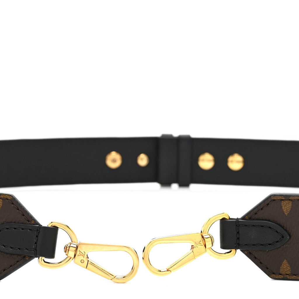 Louis Vuitton Monogram Adjustable Bandouliere Shoulder Strap Black