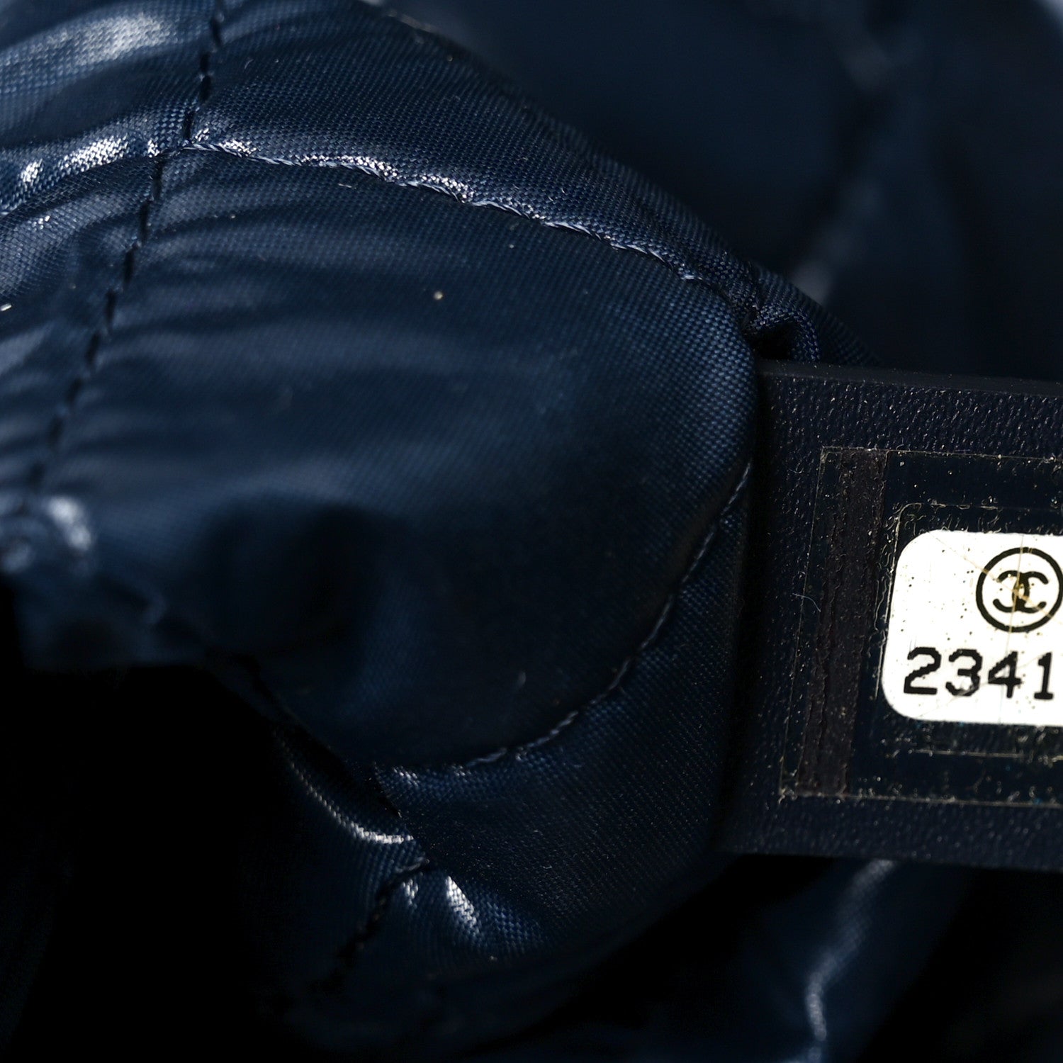 Chanel Nylon Cat Emoticon Tote Navy Silver