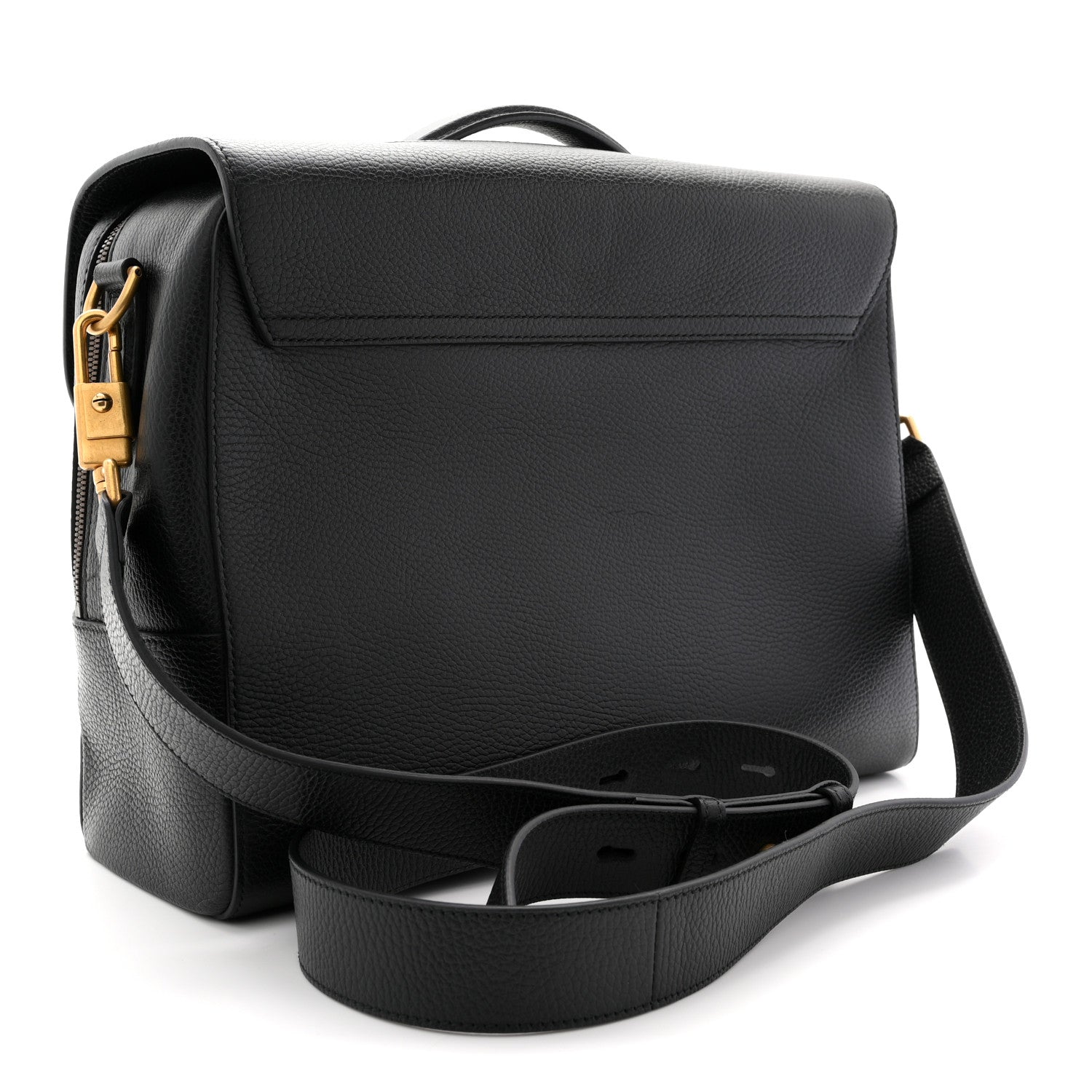 Gucci Dollar Calfskin GG Marmont Briefcase Black