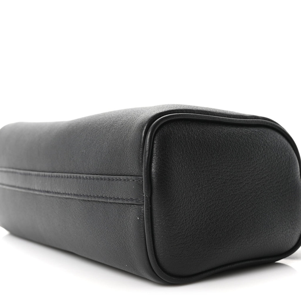 Prada Calfskin Triangle Pouch Shoulder Bag Black