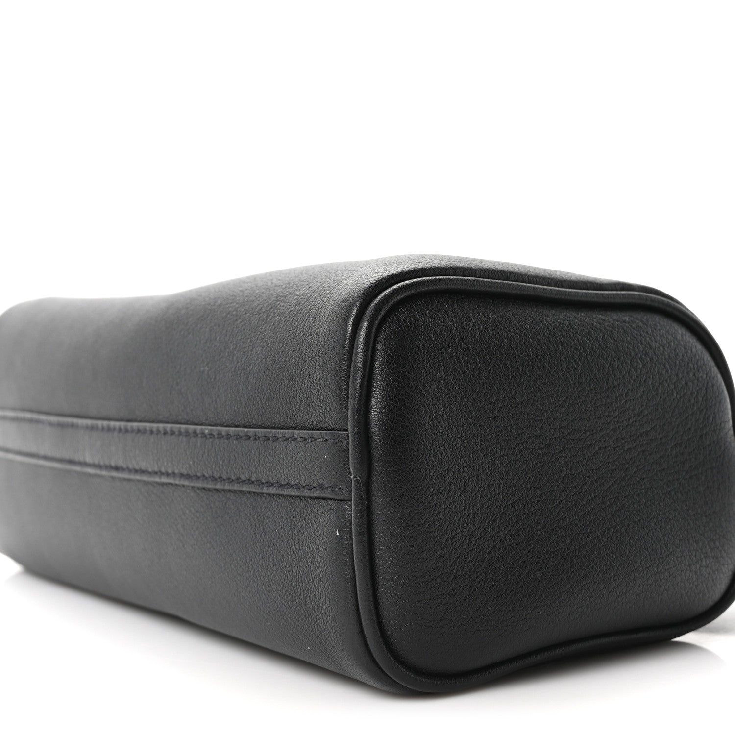 Prada Calfskin Triangle Pouch Shoulder Bag Black