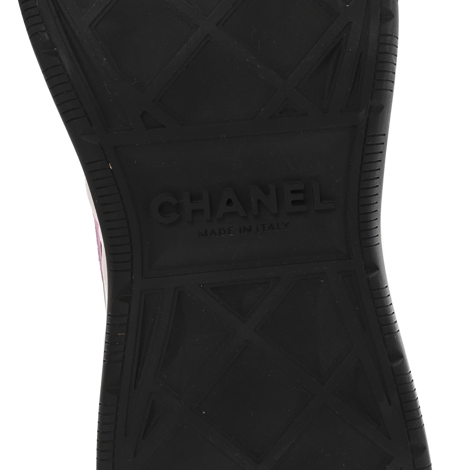Chanel Suede Calfskin Nylon Grosgrain CC Sneakers 36.5 Dark Pink