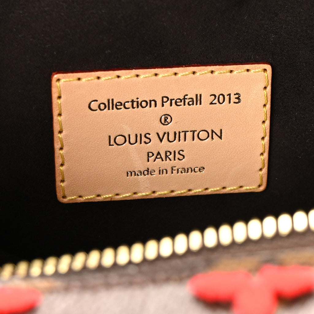 Louis Vuitton Monogram Tuffetage Deauville Cube Red
