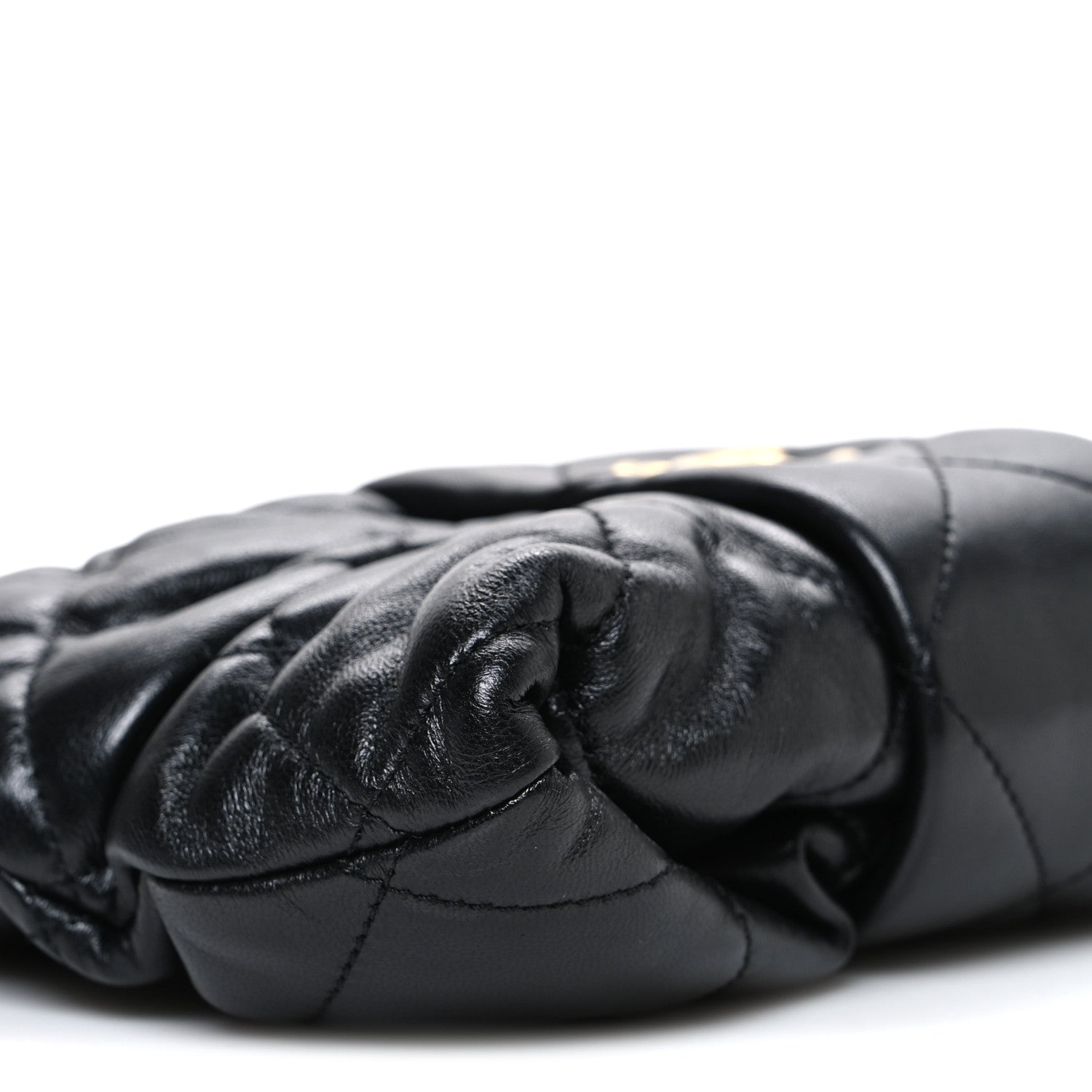 Chanel Lambskin Quilted Mini Bow Bag Black
