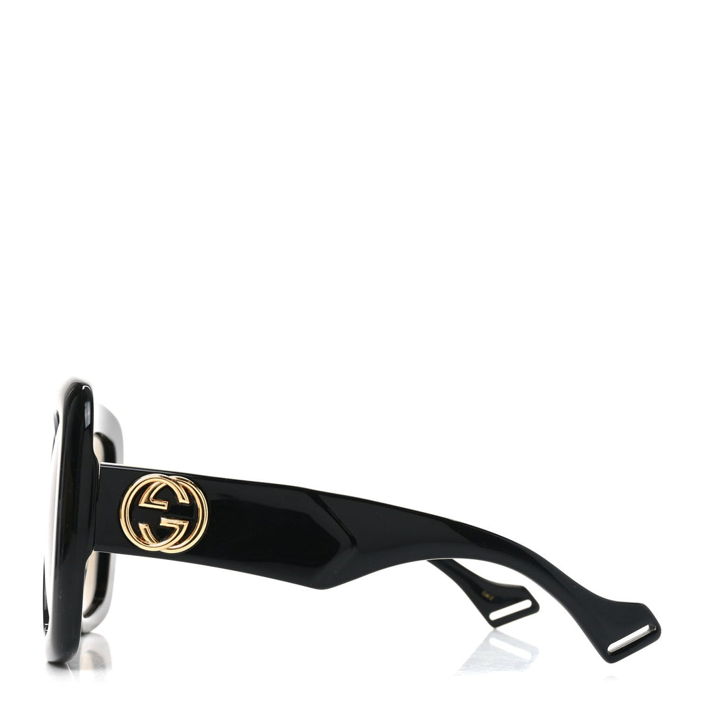 Gucci Acetate Square Frame Sunglasses GG0498S Black