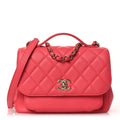 Chanel Caviar Quilted Small Business Affinity Flap Dark Pink