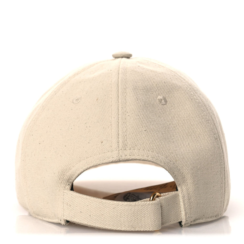 Gucci Cotton Logo Baseball Hat M Beige