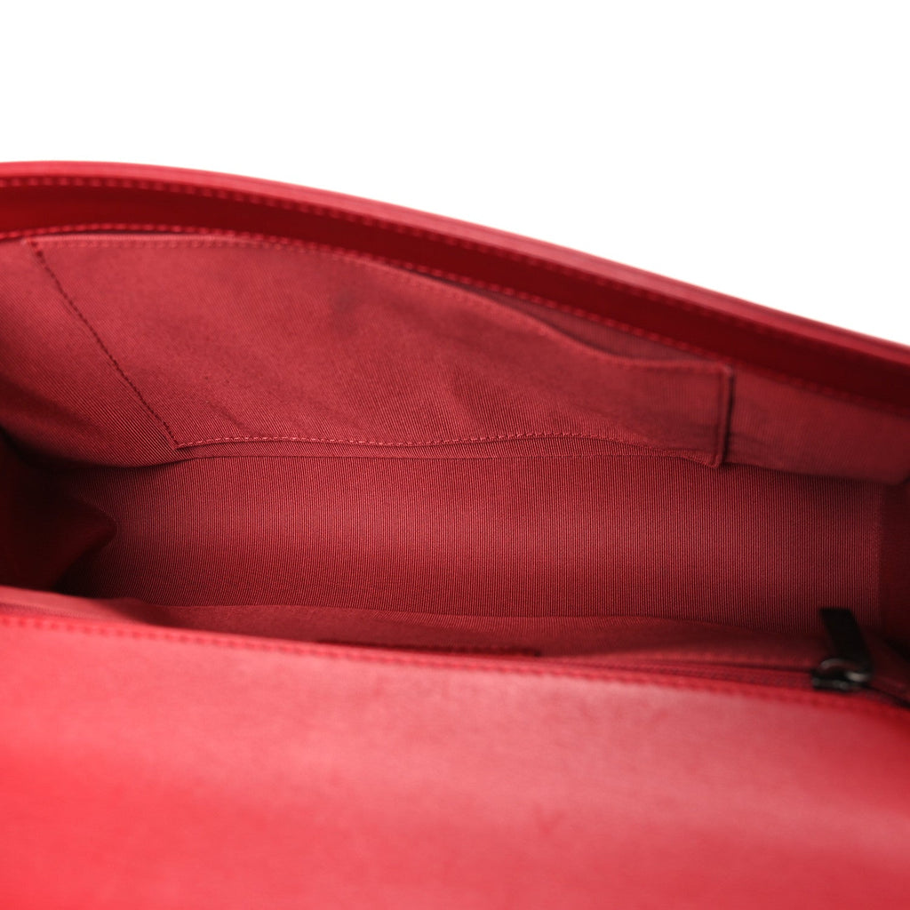 Chanel Lambskin Quilted New Medium Boy Flap Red