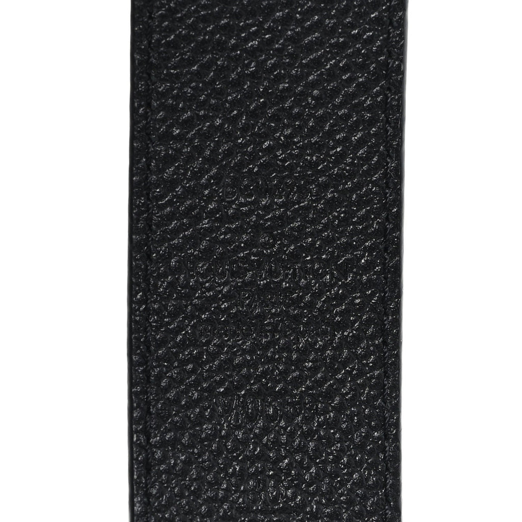 Louis Vuitton X YK Empreinte Dots 30mm LV Belt 80 32 Black White