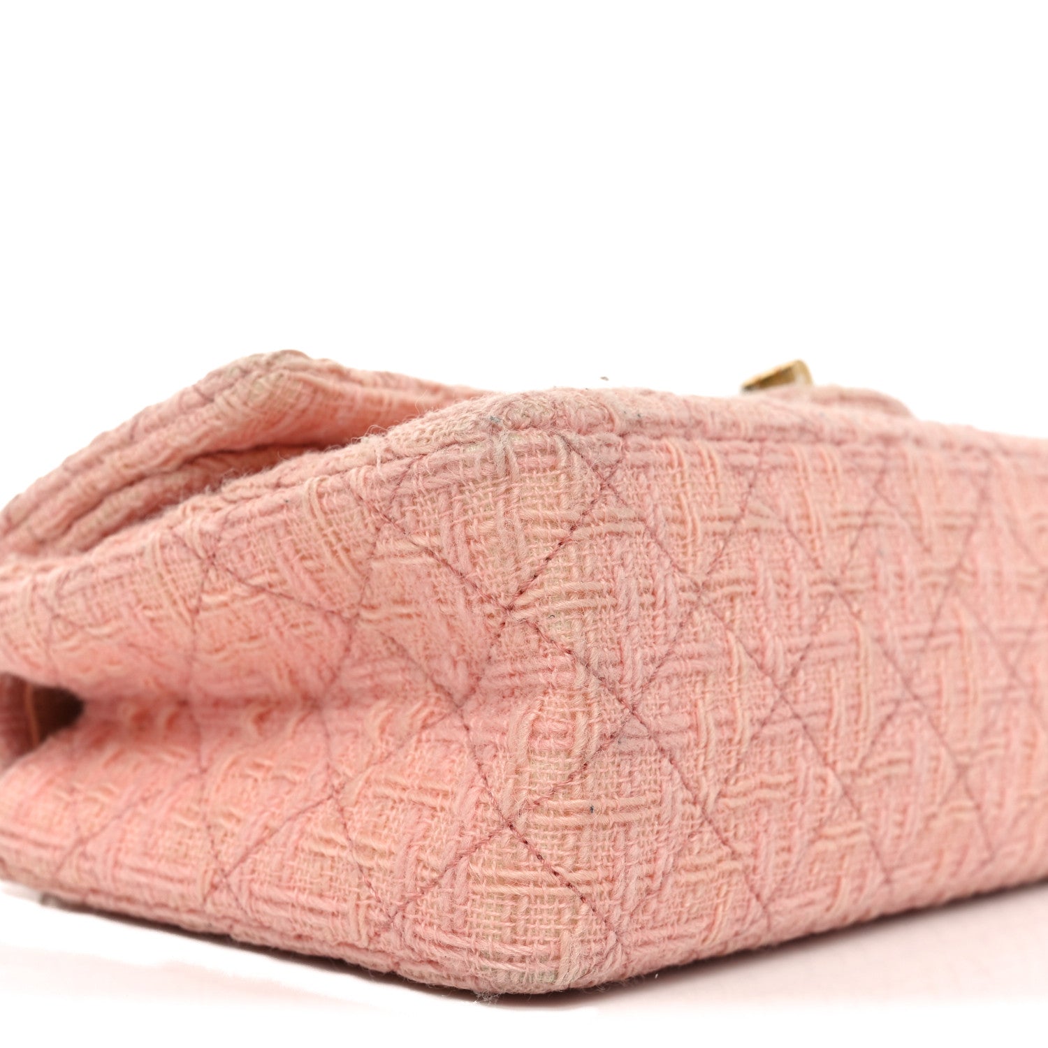 Chanel Wool Tweed Quilted 2.55 Reissue 225 Flap Light Pink