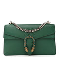 Gucci Dollar Calfskin Crystal Small Dionysus Shoulder Bag Emerald