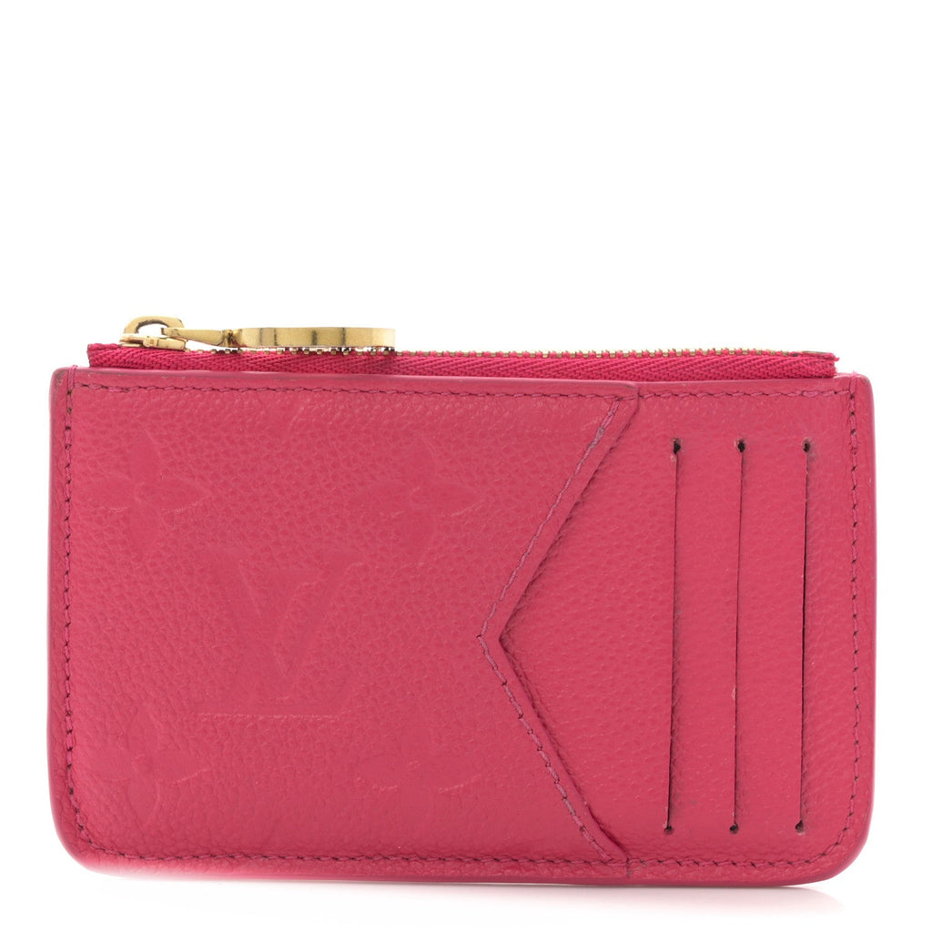 Louis Vuitton Empreinte Monogram Zipped Romy Card Holder Grenade