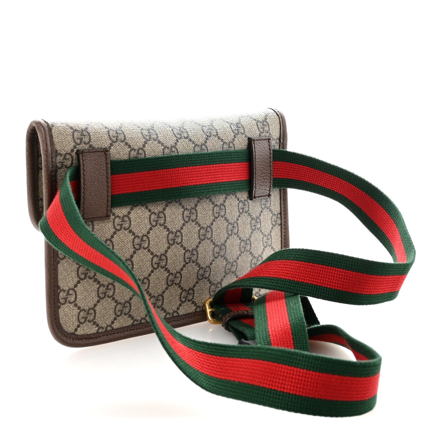 Gucci GG Supreme Monogram Neo Vintage Web Belt Bag Brown