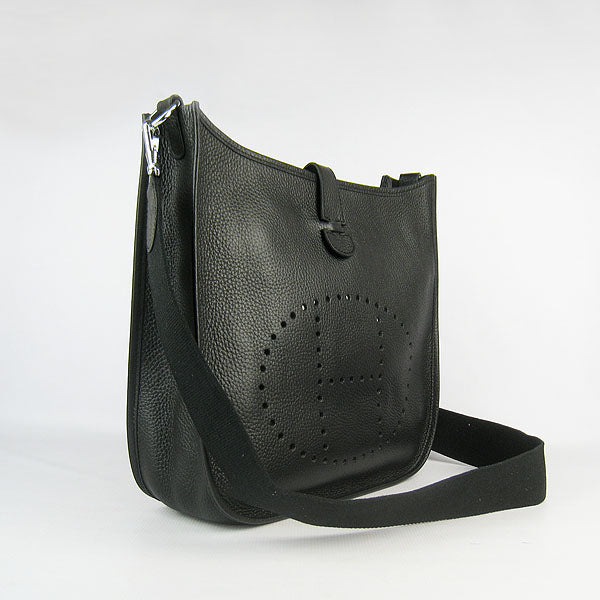 Hermes Evelyne I handbag H6309 black silver