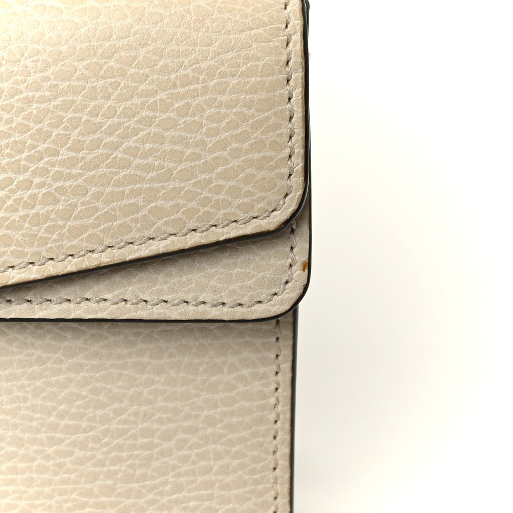 Gucci Dollar Calfskin Crystal Small Dionysus Shoulder Bag Mystic White