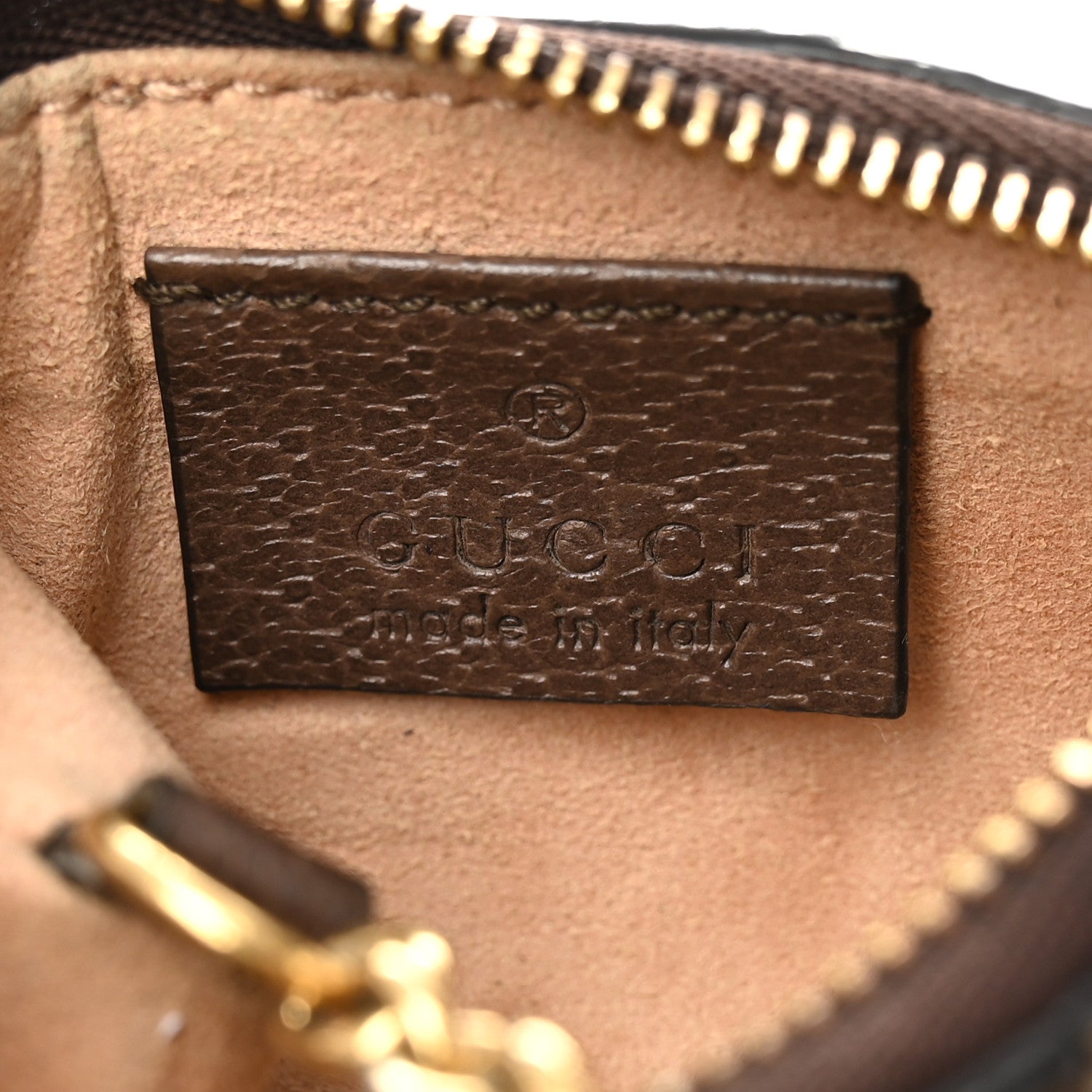 Gucci GG Supreme Monogram Web Ophidia Key Case Beige New Acero