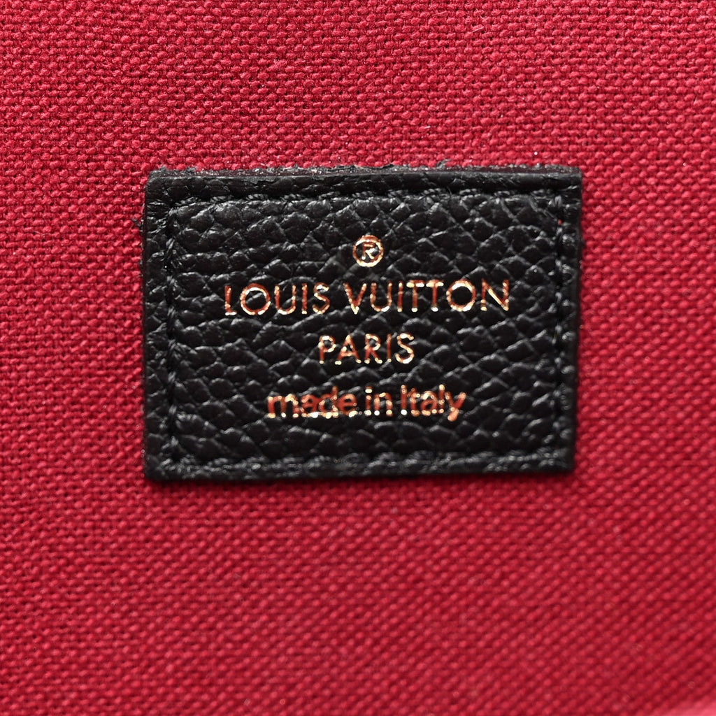 Louis Vuitton Empreinte Monogram Giant Felicie Pochette Black Beige