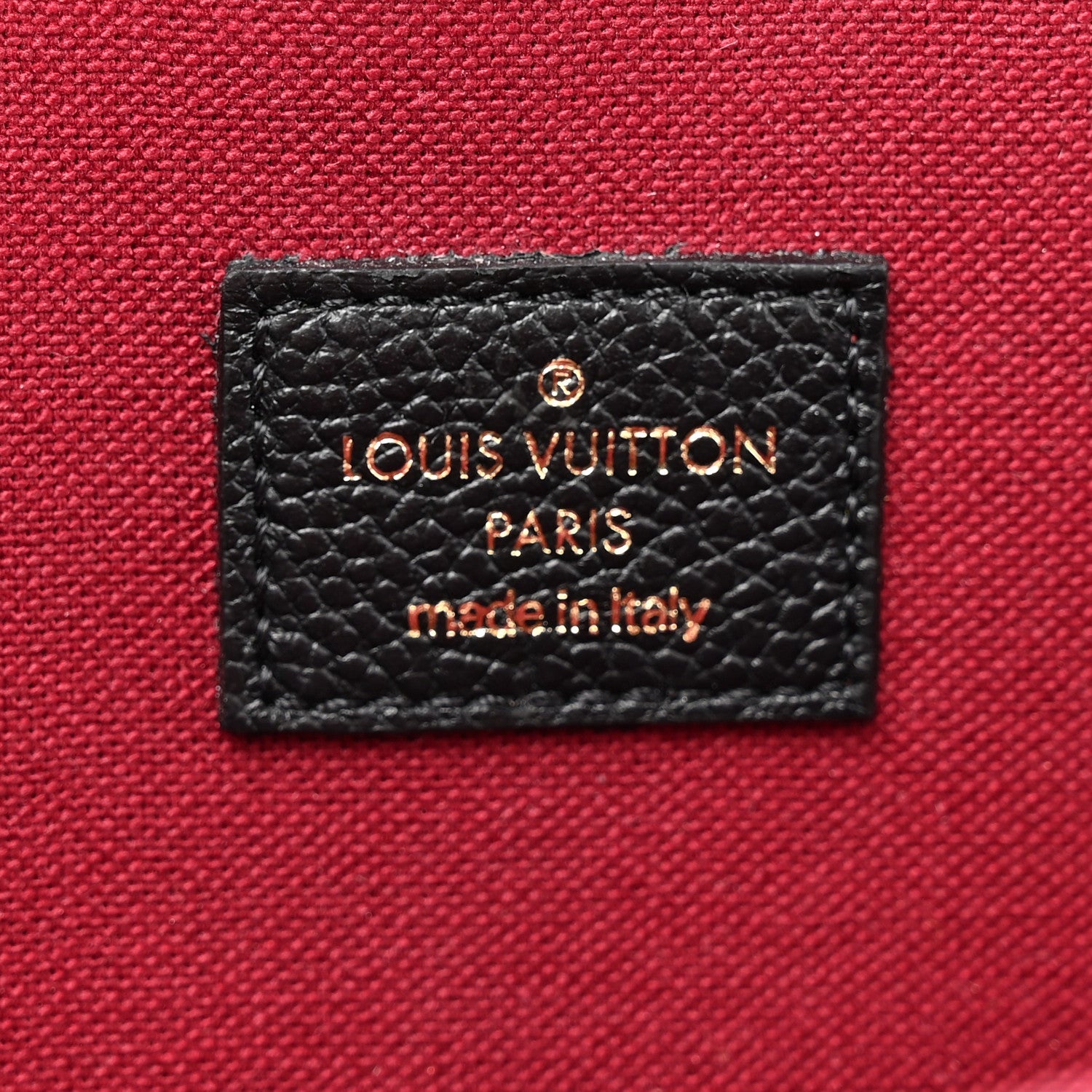 Louis Vuitton Empreinte Monogram Giant Felicie Pochette Black Beige