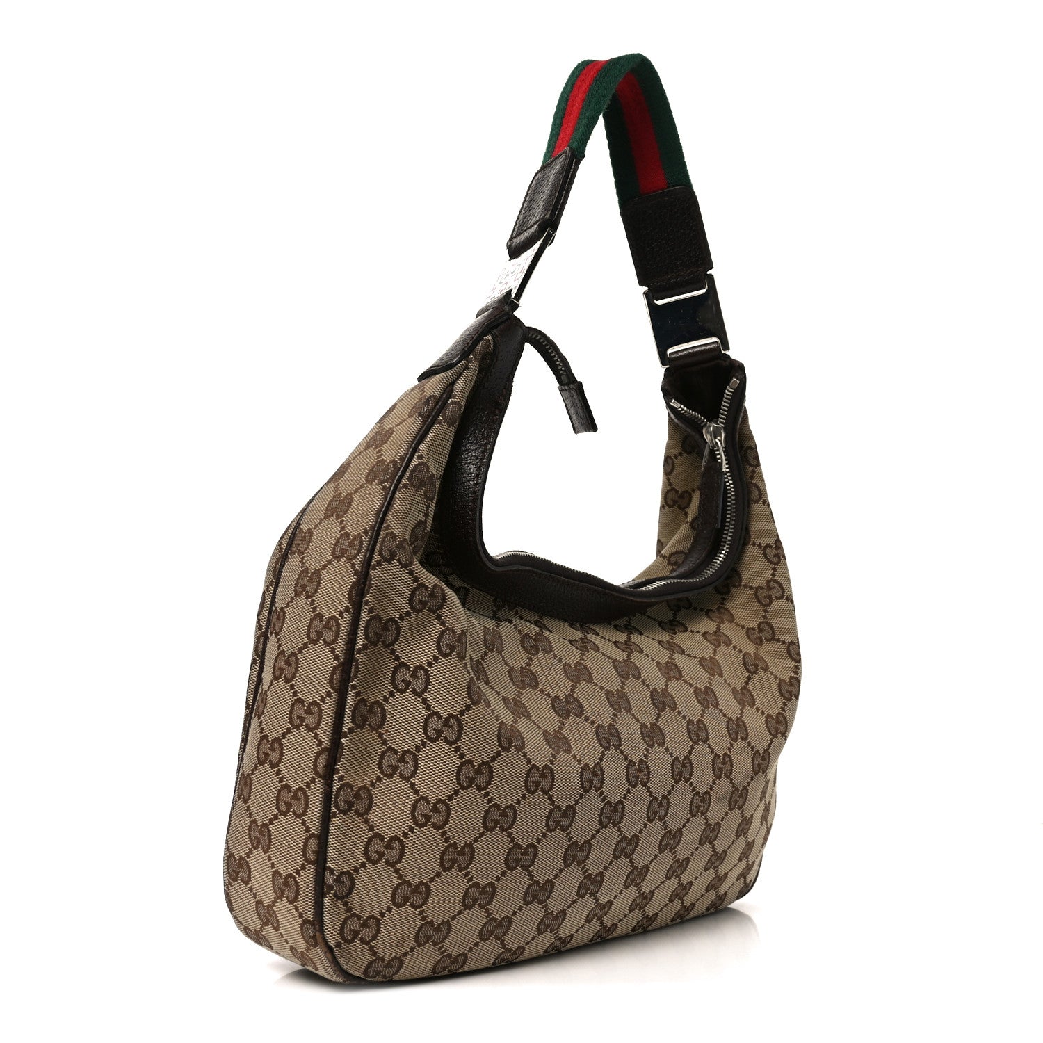 Gucci Monogram Medium Pop Hobo Dark Brown
