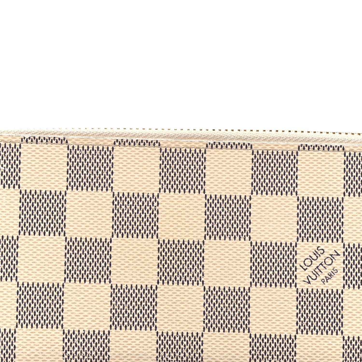 Louis Vuitton Damier Azur Clemence Wallet Rose Ballerine