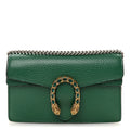 Gucci Dollar Calfskin Crystal Super Mini Dionysus Shoulder Bag Emerald