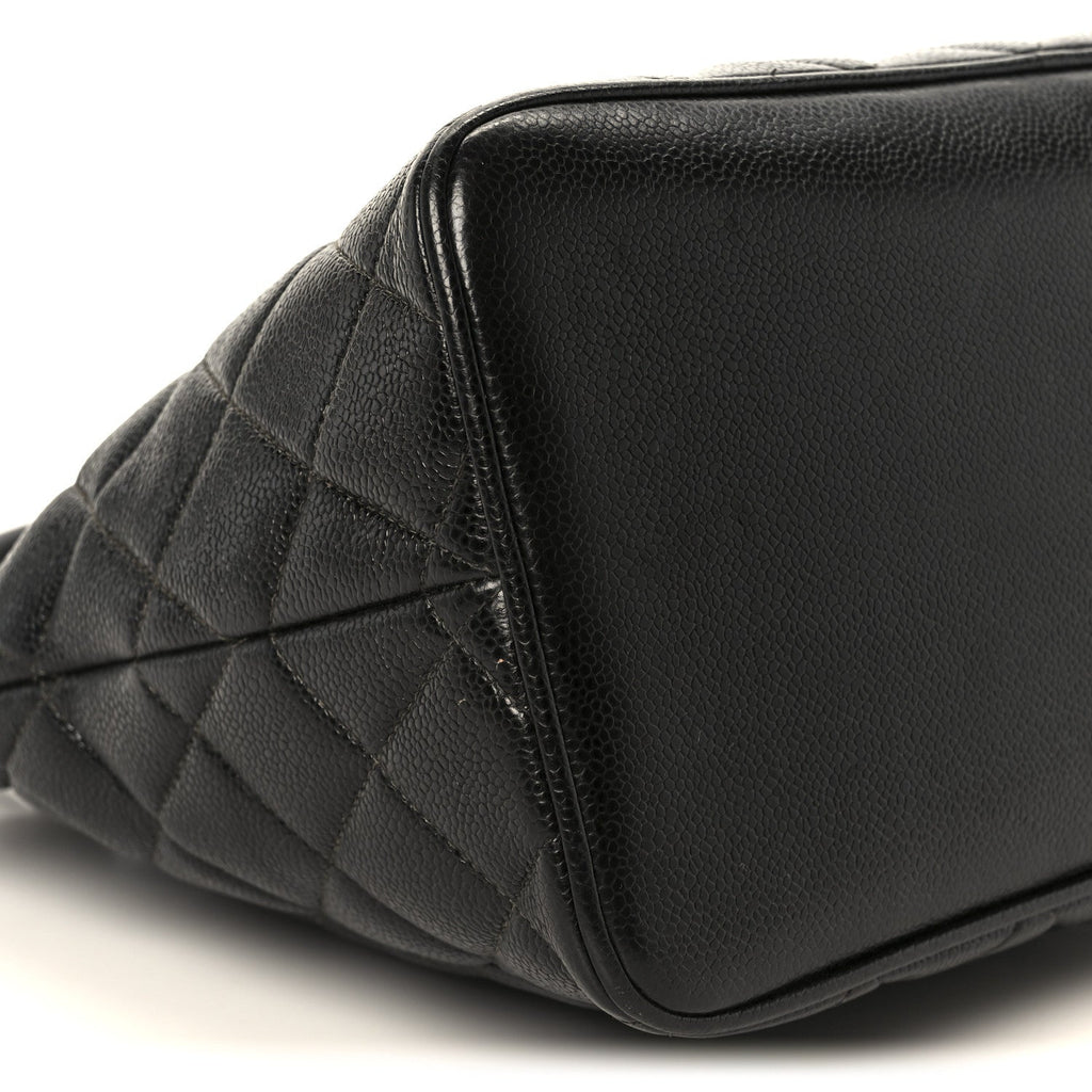 Chanel Caviar Quilted Medallion Tote Black