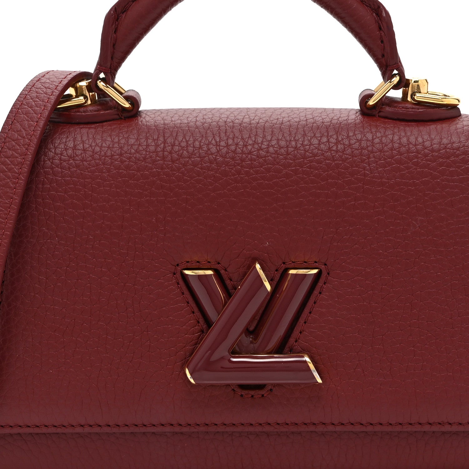 Louis Vuitton Taurillon Twist One Handle BB Griotte
