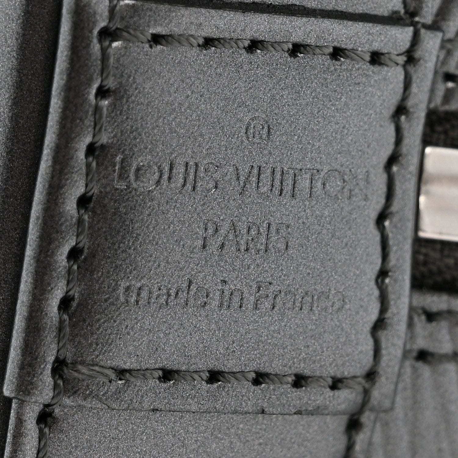 Louis Vuitton Epi Alma PM Anthracite Nacre