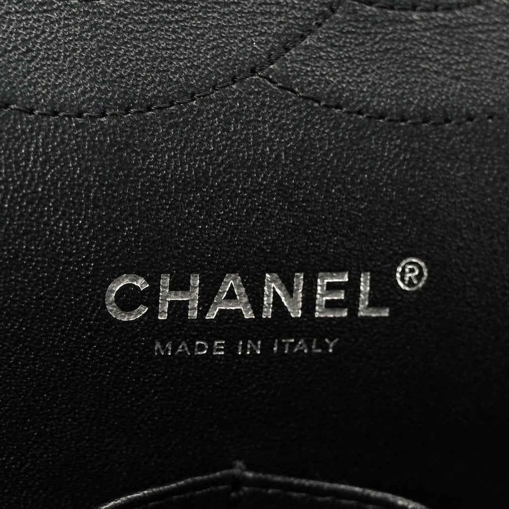 Chanel Iridescent Caviar Quilted Jumbo Double Flap Black