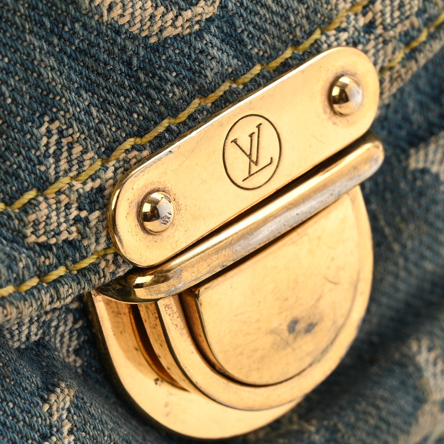 Louis Vuitton Monogram Denim Baggy PM Blue