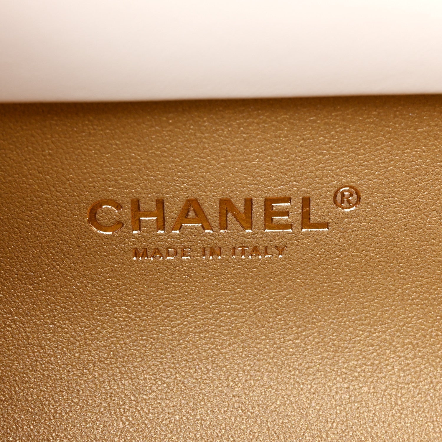 Chanel Shiny Lambskin Pearl Top Handle Flap Shopping Bag White