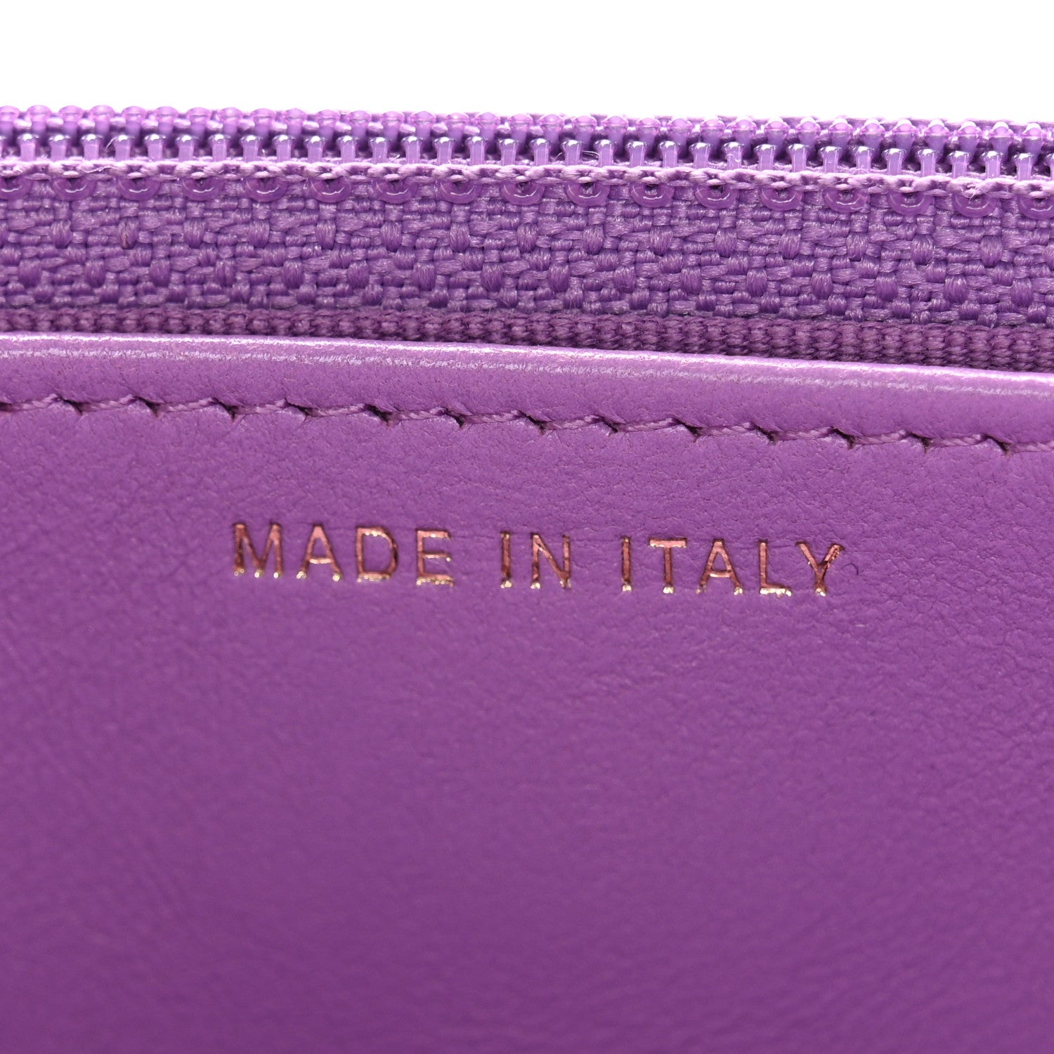 Chanel Lambskin Quilted Pick Me Up Wallet On Chain WOC Purple