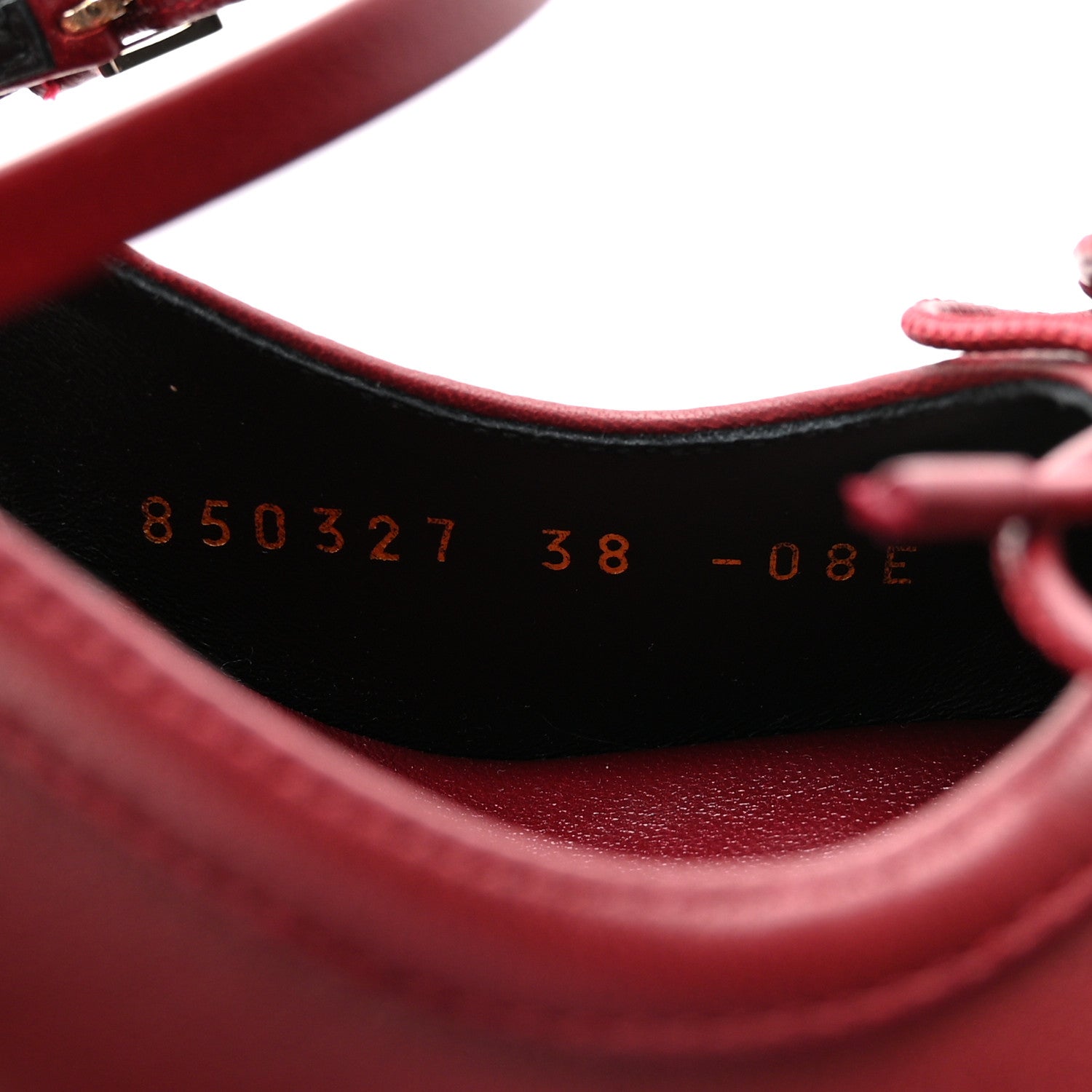 Gucci Nappa Charlotte Horsebit Ballet Mary Jane Pumps 38 Rosso Ancora Red