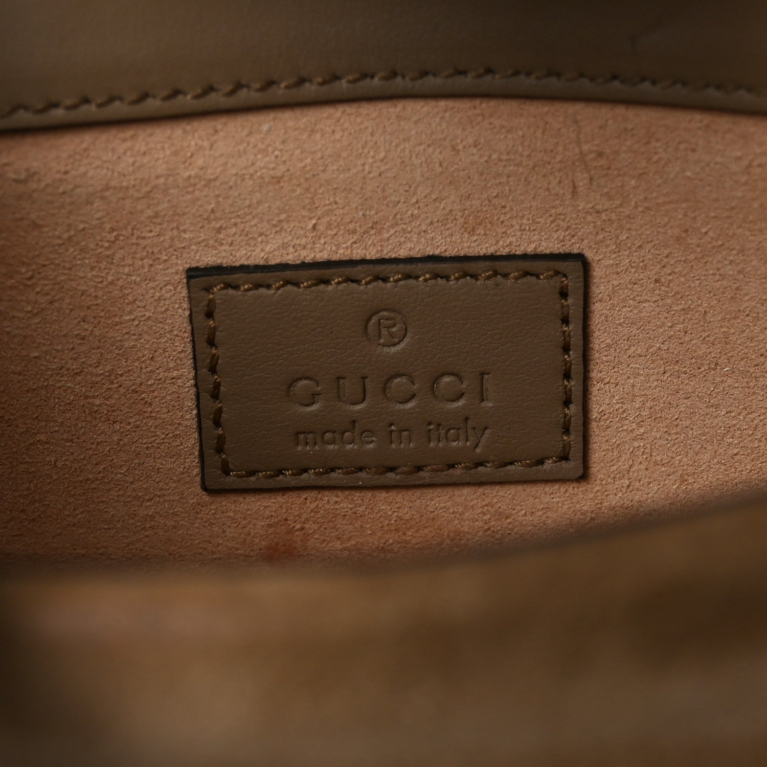 Gucci GG Supreme Monogram Super Mini Dionysus Shoulder Bag Taupe