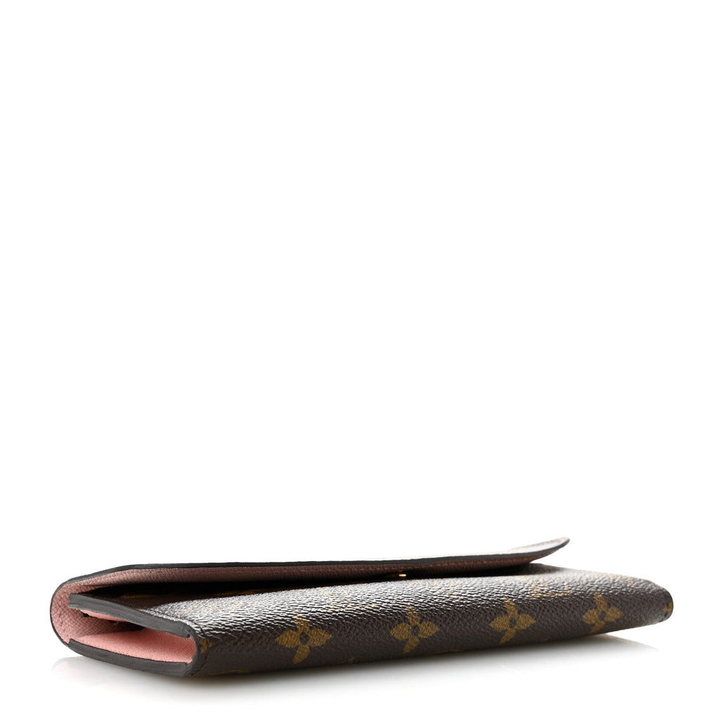 Louis Vuitton Monogram Emilie Wallet Rose Ballerine