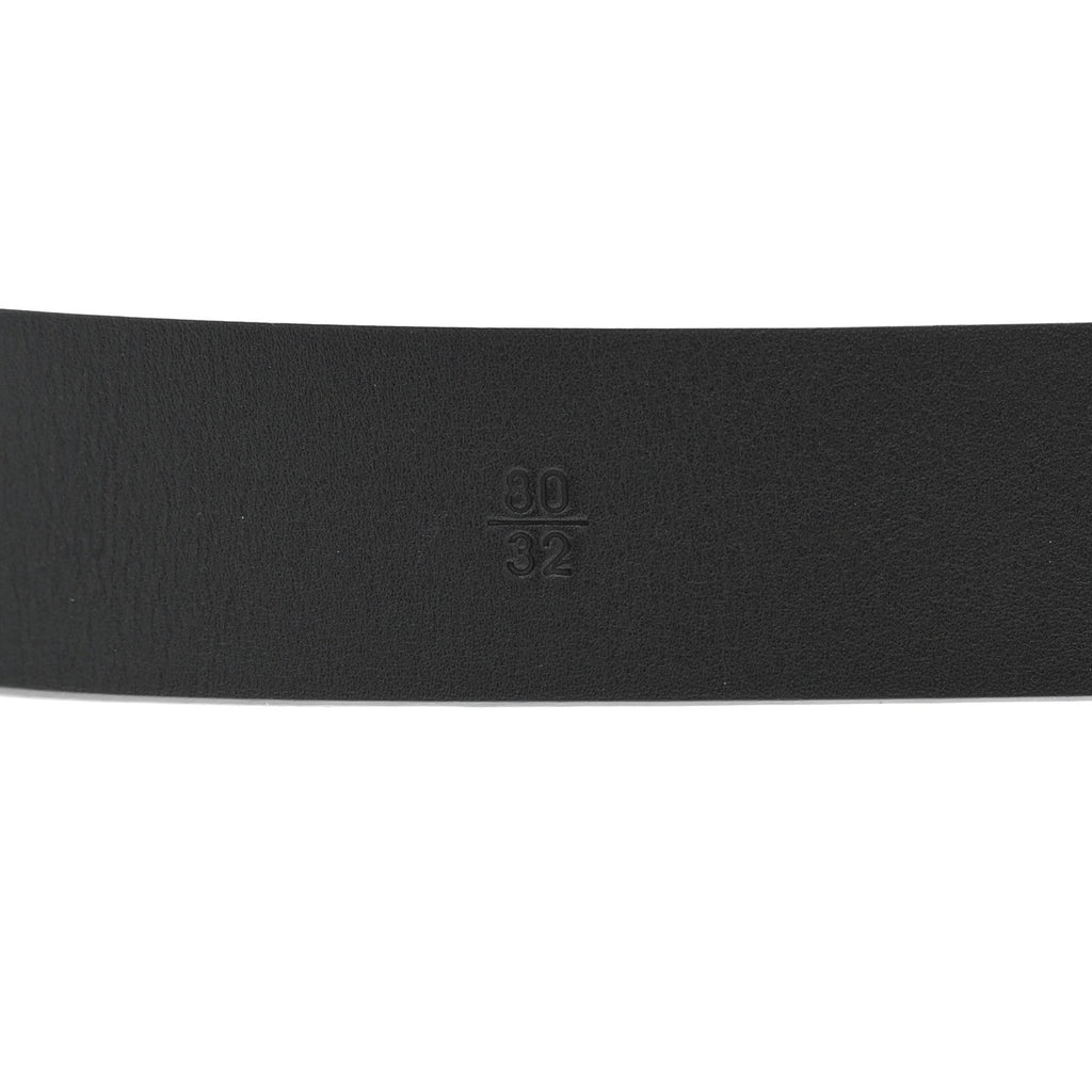 Glazed Calfskin CC Belt 80 32 Black