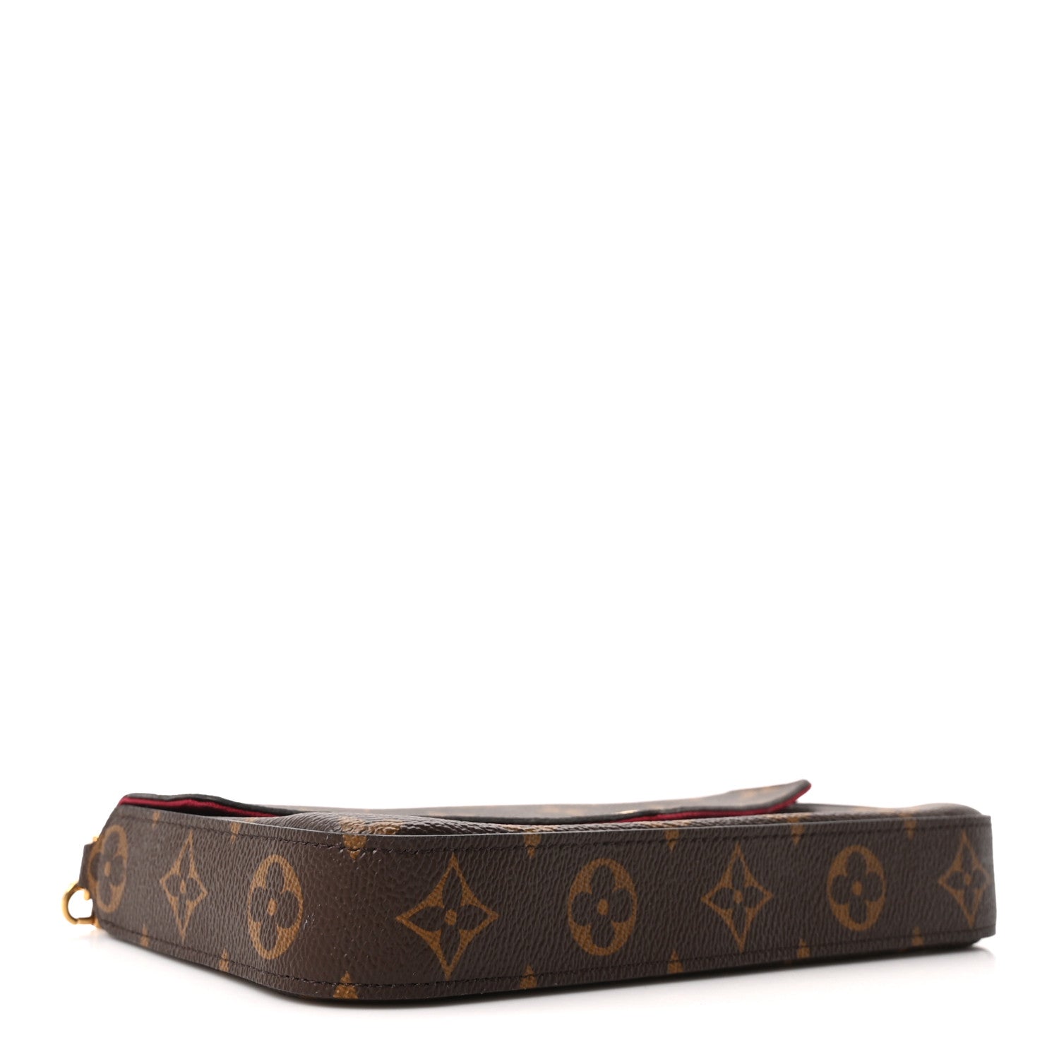 Louis Vuitton Monogram Pochette Felicie Chain Wallet Fuchsia